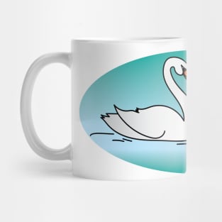 Two Swans Love Mug